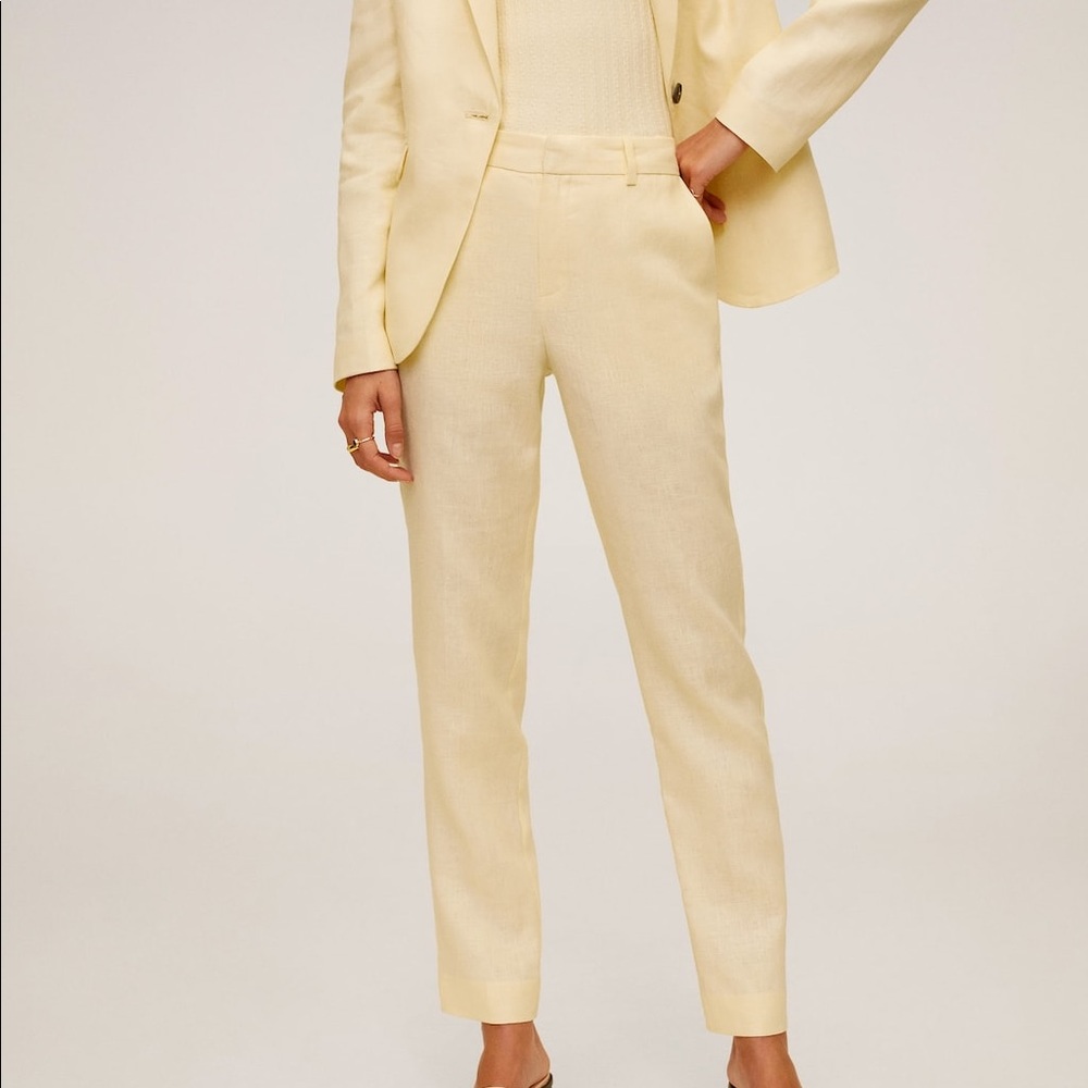 Mango Linen Trousers